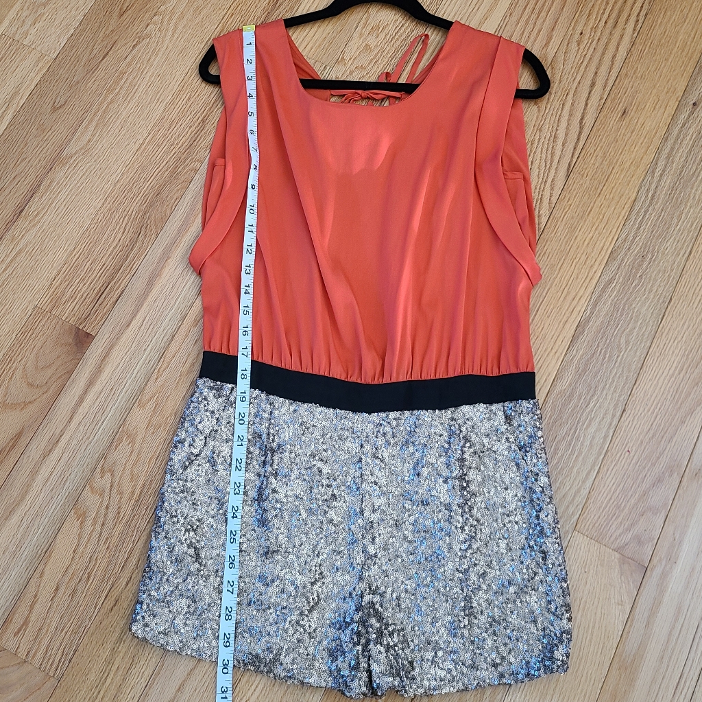 Sequin Bottom Romper